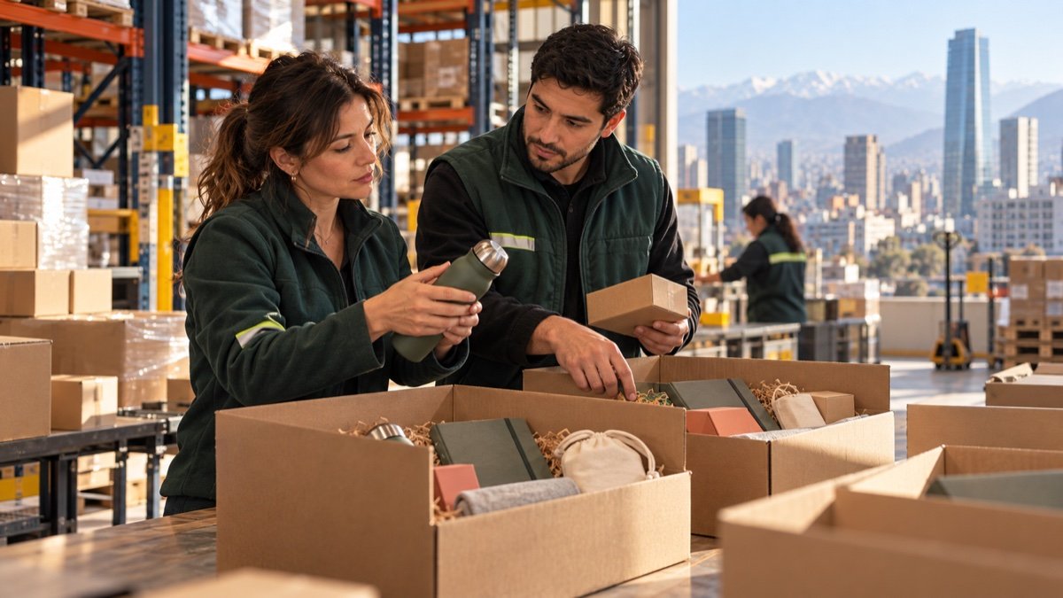 Equipo de logística prepara kits y despachos en un centro de distribución.