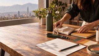 Equipo de marketing compara propuestas de regalo para clientes y colaboradores.